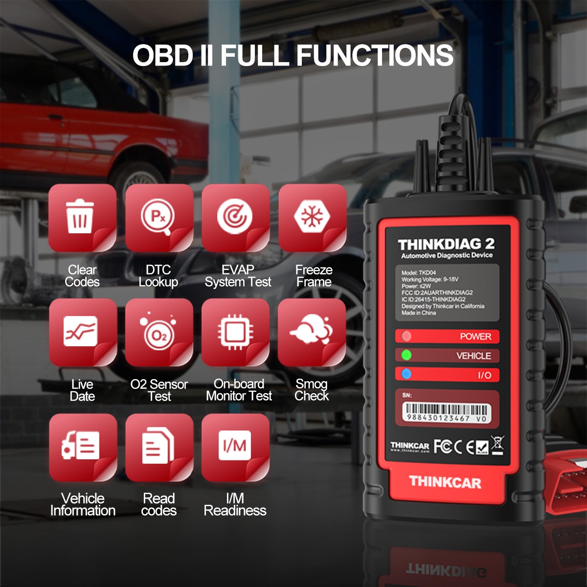 Spécification article valeur Système d'exploitation Android Interface de communication OBD Tension 5-12V Pour marque de véhicule Universel Type Testeur de batterie Puissance 9W Modèles applicables Protocole OBD II Combinaison Autre Lieu d'origine Guangdon